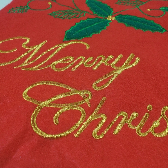 38" Christmas Tree Felt Skirt - Picture 2 of 7